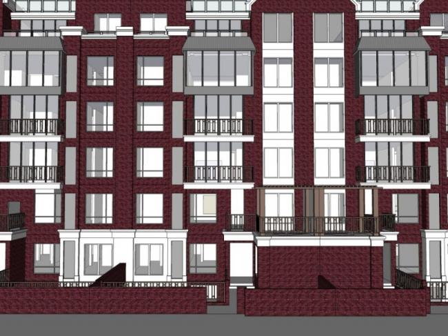 Sketchup住宅模型|多层住宅，联排，现代风格