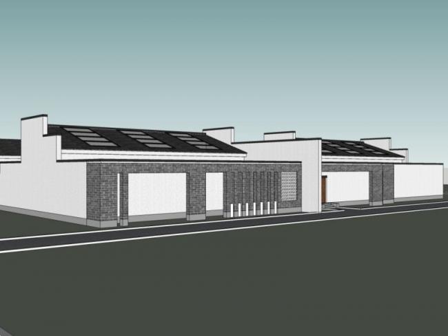 Sketchup住宅模型|四合院，现代中式风格