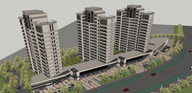 Sketchup住宅模型|高层住宅，居住建筑，古典风格