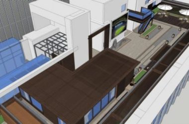 Sketchup景观模型|屋顶花园景观，现代风格-BIM建筑网