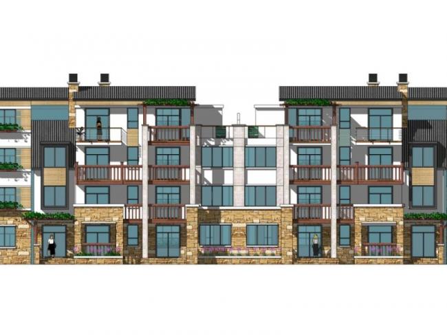 Sketchup住宅模型|多层住宅，现代风格