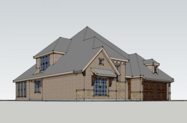 Sketchup住宅模型|低层住宅，现代风格-BIM建筑网