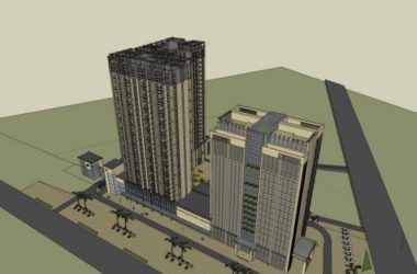 Sketchup住宅模型|高层住宅，底层商业，办公，居住建筑，古典风格-BIM建筑网