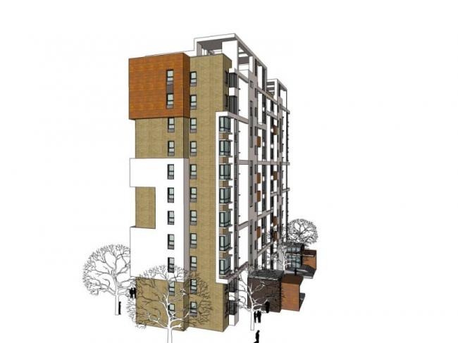 Sketchup住宅模型|高层住宅，现代风格