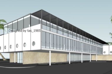 Sketchup办公模型|多层办公建筑，现代风格-BIM建筑网