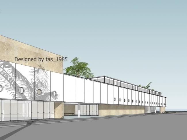 Sketchup办公模型|多层办公建筑，现代风格