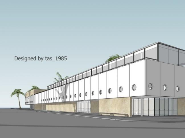 Sketchup办公模型|多层办公建筑，现代风格