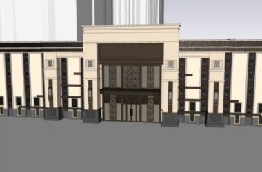 Sketchup商业模型|低层商业建筑群，现代风格-BIM建筑网