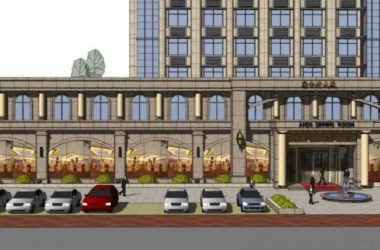 Sketchup商业模型|多高层宴会厅大厦，古典风格-BIM建筑网