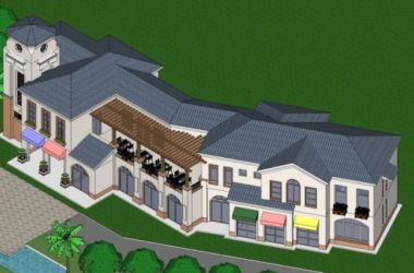 Sketchup商业模型|低层商业建筑，现代风格-BIM建筑网