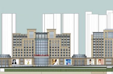 Sketchup办公模型|高层办公楼群，古典风格-BIM建筑网