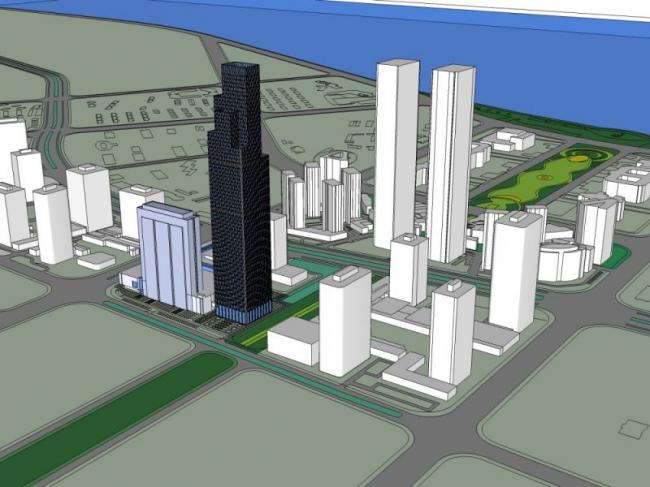 Sketchup综合体模型|超高层城市综合体，办公，酒店，商业，现代风格