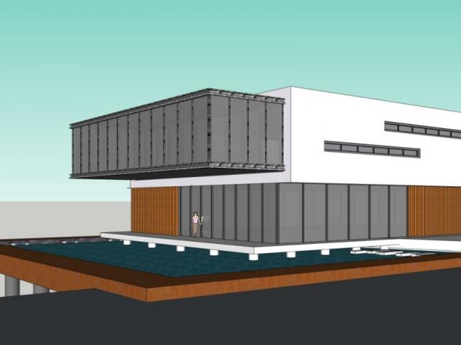 Sketchup商业模型|多层会所，现代风格