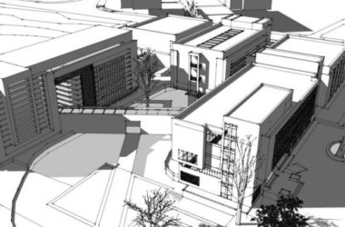 Sketchup办公模型|多层办公楼，现代风格-BIM建筑网