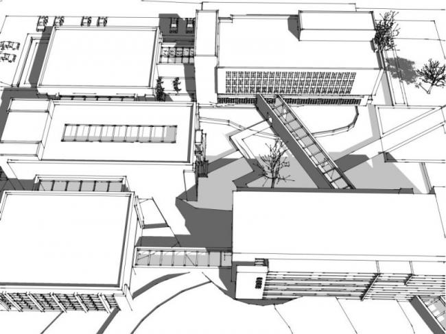 Sketchup办公模型|多层办公楼，现代风格