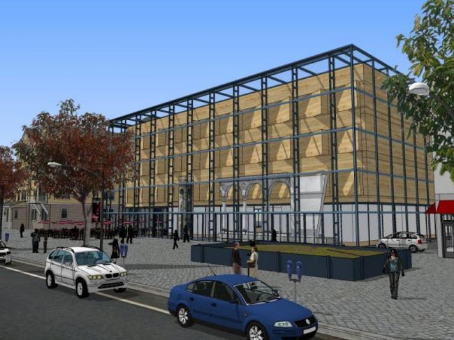 Sketchup商业模型|多层商业街，现代风格