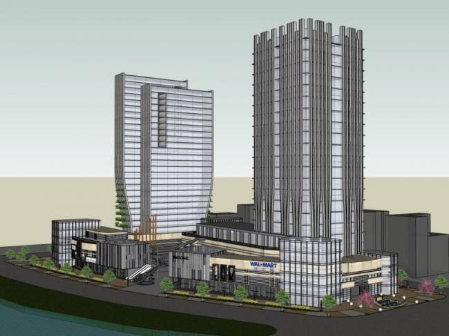 Sketchup综合体模型|多高层城市综合体，住宅，办公，酒店，现代风格