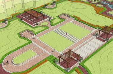 Sketchup景观模型|小区景观，住宅景观，古典风格-BIM建筑网