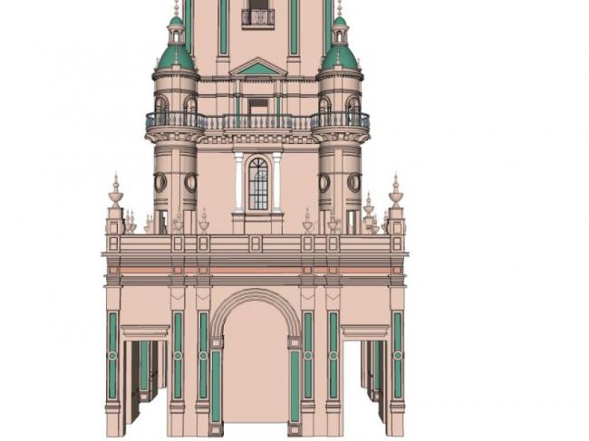 Sketchup古建筑模型|塔，多层，古典风格，古建