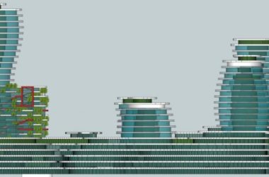 Sketchup综合体模型|多高层商业综合体，住宅，办公，酒店，现代风格-BIM建筑网