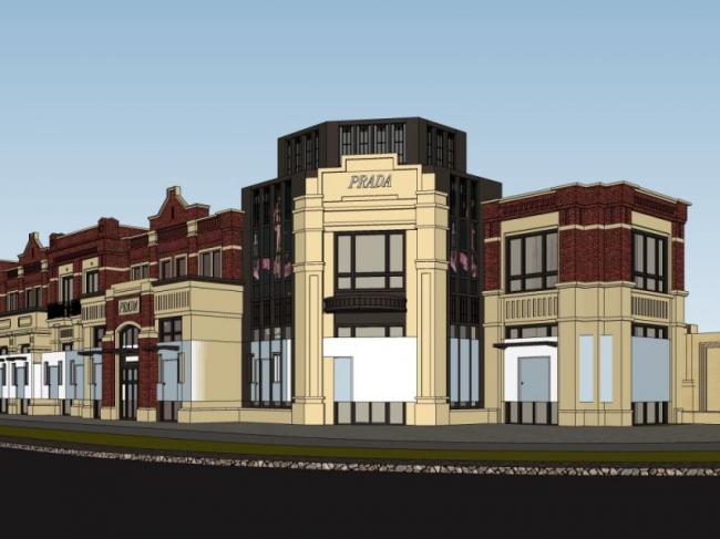 Sketchup商业模型|多层商业中心，古典风格