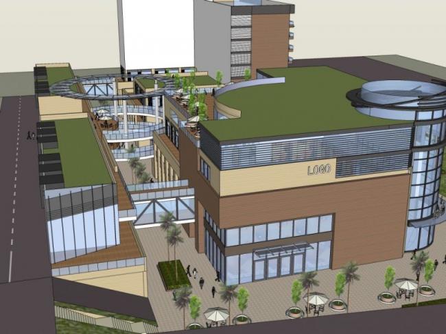 Sketchup综合体模型|多层商住楼，综合体，住宅，商业，现代风格