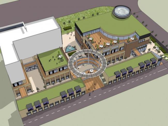 Sketchup综合体模型|多层商住楼，综合体，住宅，商业，现代风格