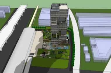 Sketchup办公模型|高层节能办公楼，现代风格-BIM建筑网