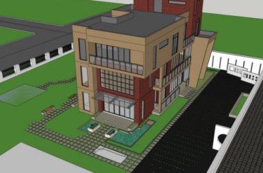 Sketchup办公模型|多层办公楼，现代风格-BIM建筑网