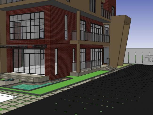 Sketchup办公模型|多层办公楼，现代风格