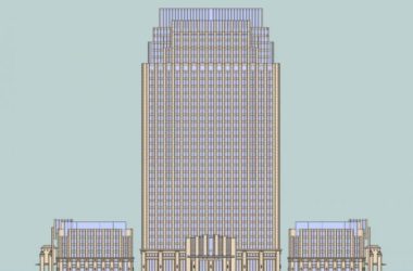 Sketchup办公模型|高层办公楼，现代风格-BIM建筑网