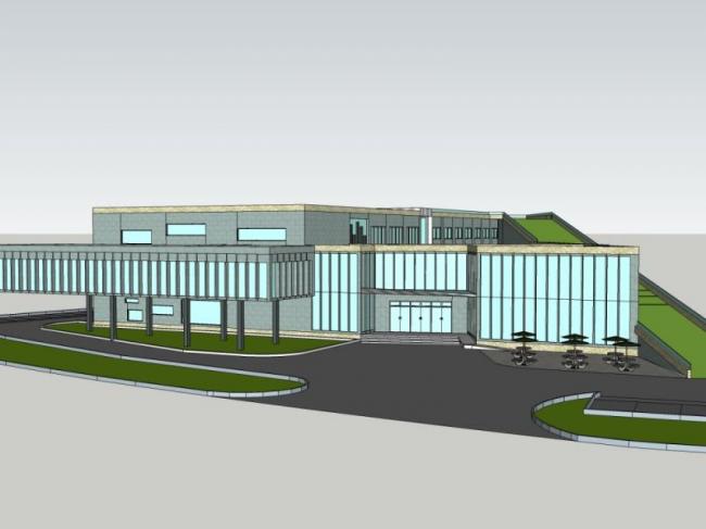 Sketchup医院模型|多层养老中心，医疗建筑，现代风格