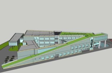 Sketchup医院模型|多层养老中心，医疗建筑，现代风格-BIM建筑网