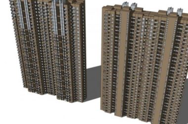 Sketchup住宅模型|超高层住宅，居住建筑，古典风格-BIM建筑网