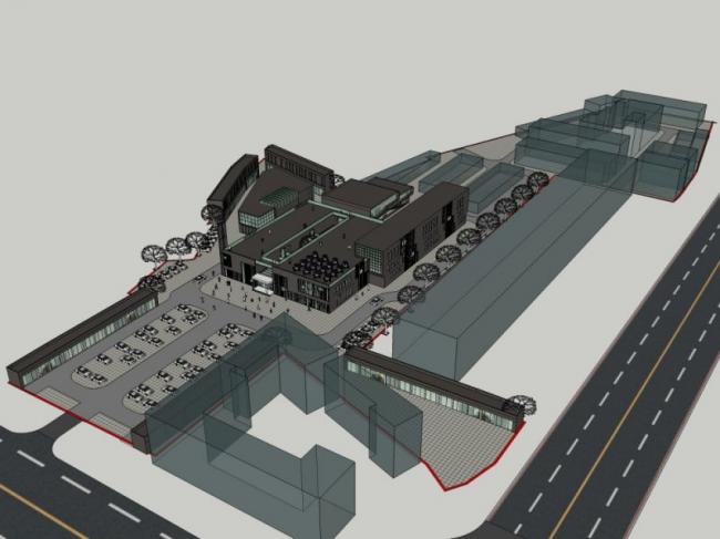 Sketchup商业模型|多层商业中心，现代风格