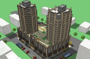 Sketchup综合体模型|多高层商住综合体，住宅，商业，古典风格-BIM建筑网