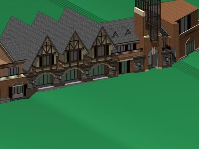 Sketchup商业模型|低层会馆，英式古典风格