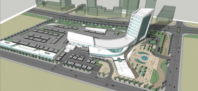 Sketchup车站路桥|汽车站，高层，现代风格