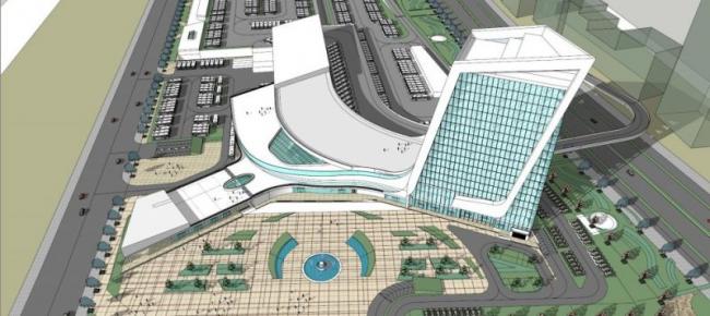 Sketchup车站路桥|汽车站，高层，现代风格