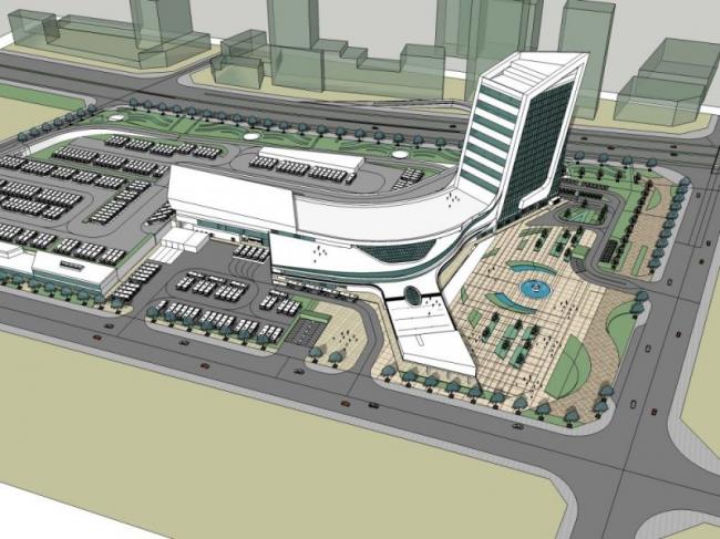 Sketchup车站路桥|汽车站，高层，现代风格