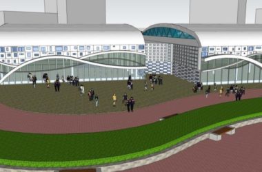 Sketchup车站路桥|多层客运站，现代风格-BIM建筑网