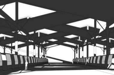 Sketchup车站路桥|多层客运站，现代风格-BIM建筑网
