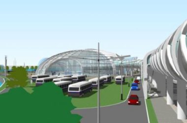 Sketchup车站路桥|多层客运中心，现代风格-BIM建筑网