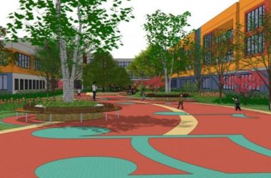 Sketchup景观模型|校园景观，学校景观，现代风格-BIM建筑网