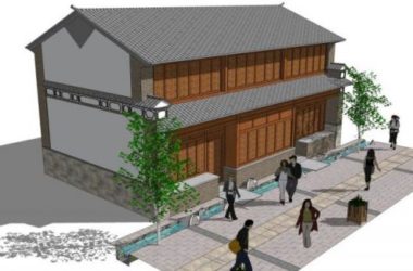 Sketchup商业模型|低层商业，中式风格-BIM建筑网