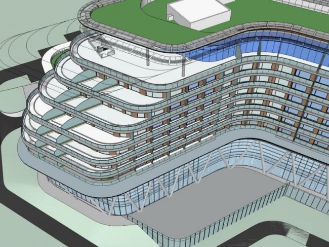 Sketchup酒店模型|多层酒店，现代风格