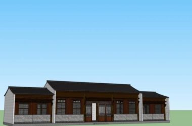 Sketchup古建筑模型|多层古建筑，中式风格-BIM建筑网