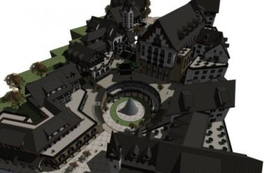 Sketchup商业模型|多层商业街，古典风格-BIM建筑网