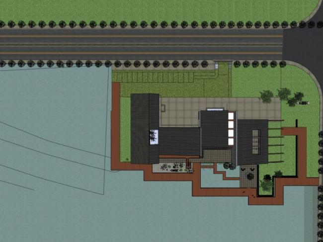 Sketchup商业模型|日式会所，现代风格