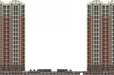 Sketchup住宅模型|高层住宅，底层商业，居住建筑，古典风格-BIM建筑网